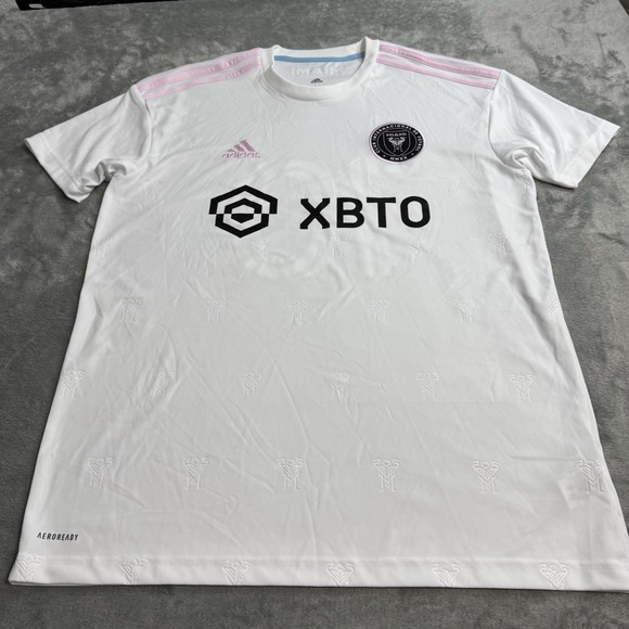 adidas Other - Adidas Lionel Messi Inter Miami CF #10 Men's Jersey White Size‎ L RARE Soccer